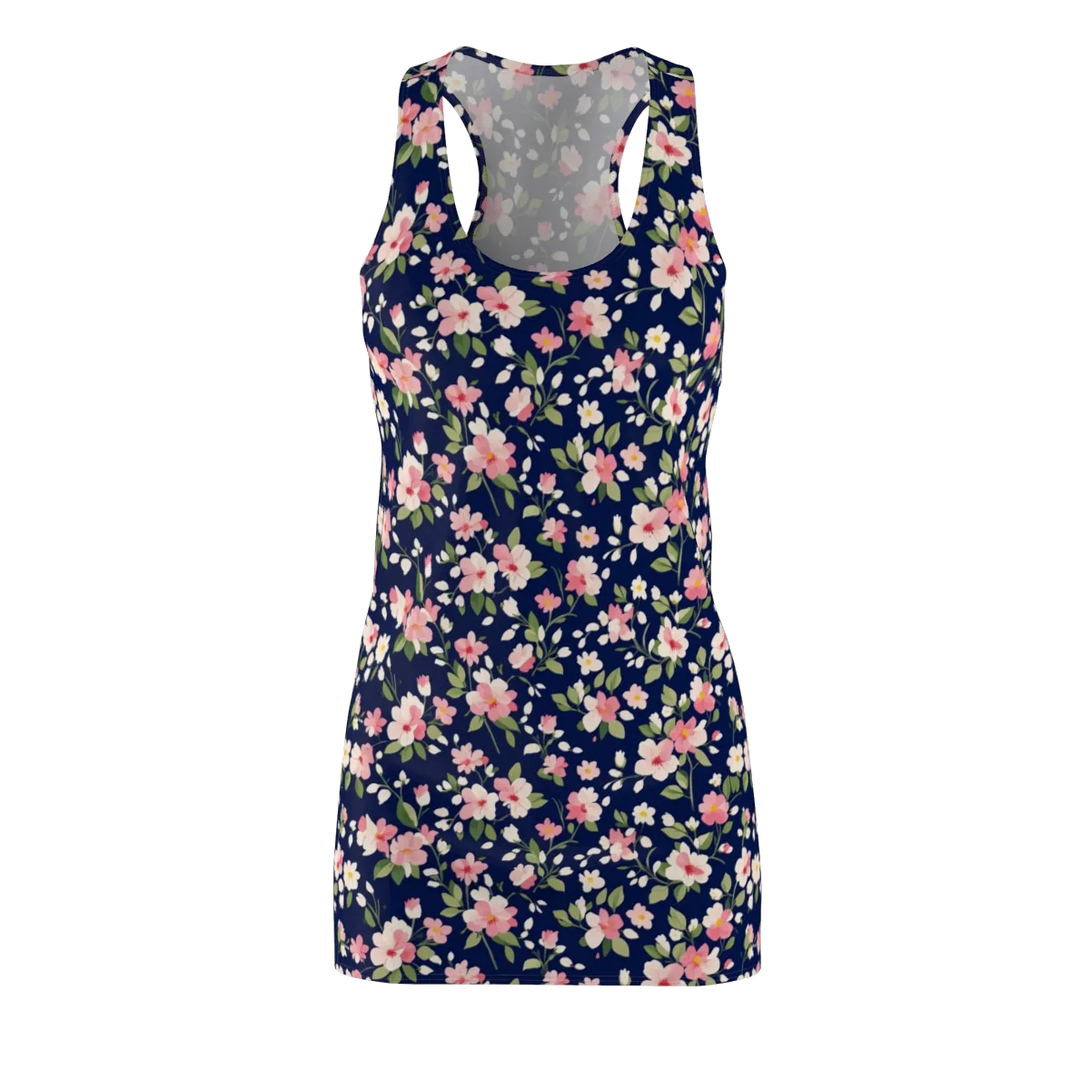 Midnight Blossom on Racerback Dress — Front