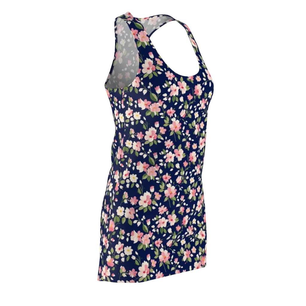 Midnight Blossom on Racerback Dress — Front Side
