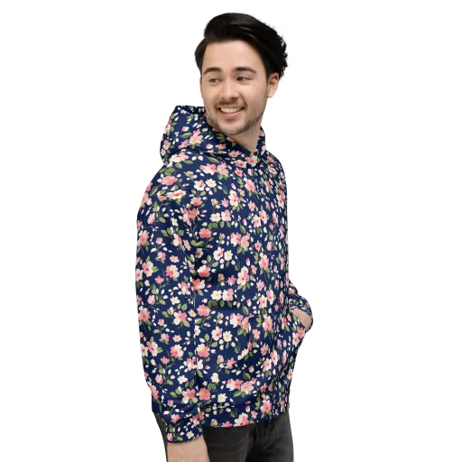 Midnight Blossom on a Hoodie