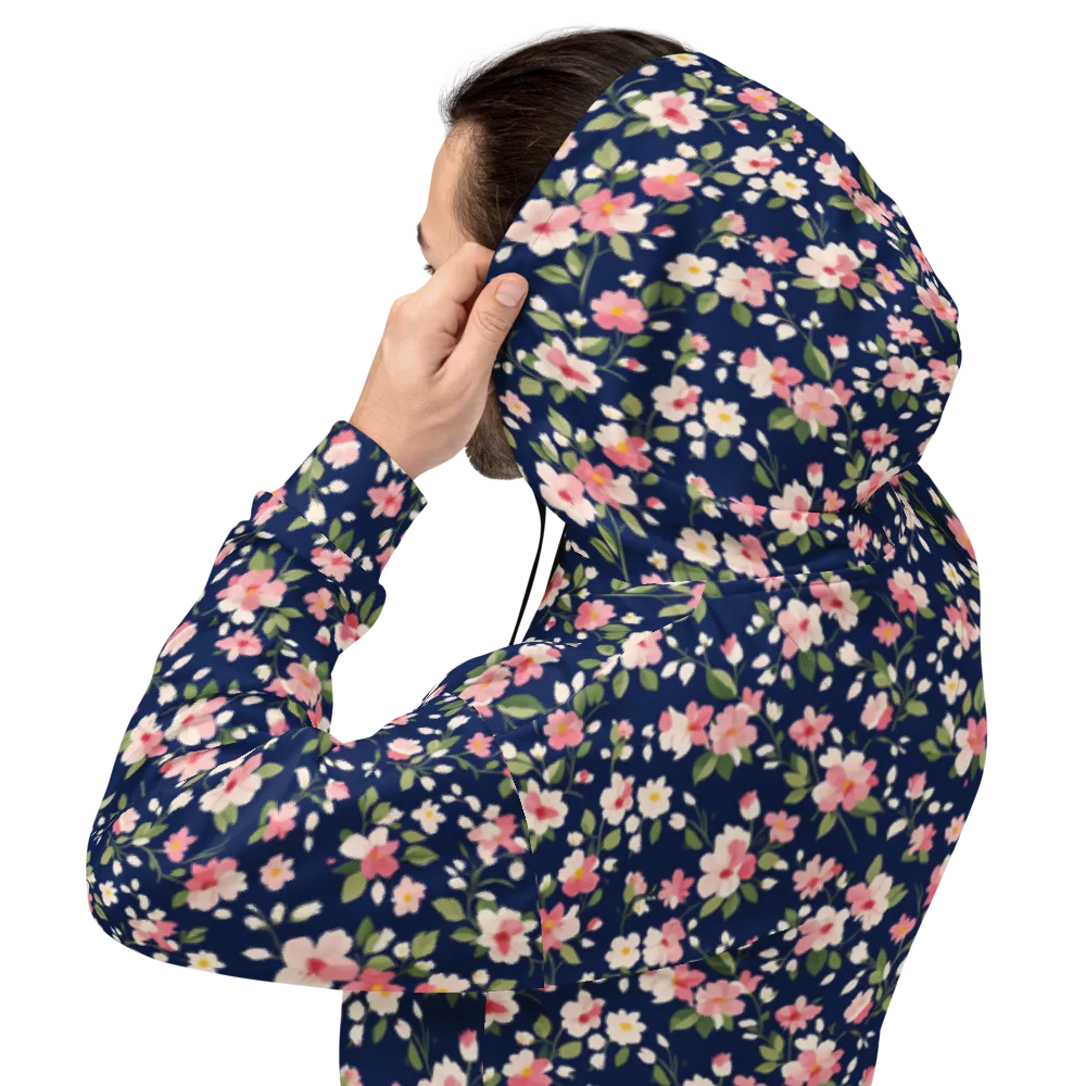 Midnight Blossom on Hoodie — Back