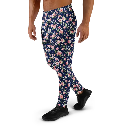Midnight Blossom on a Men's Joggers