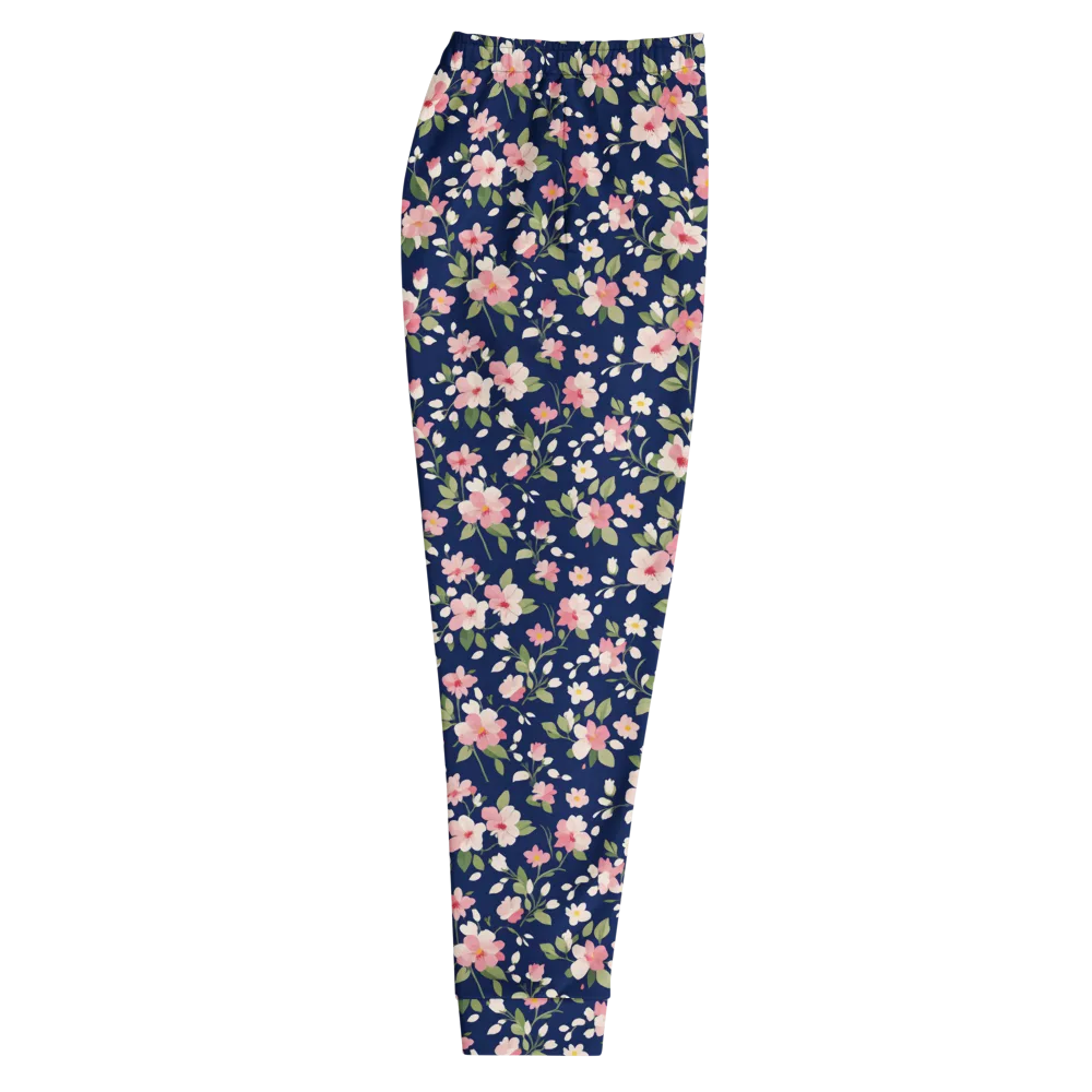 Midnight Blossom on Men's Joggers — Right