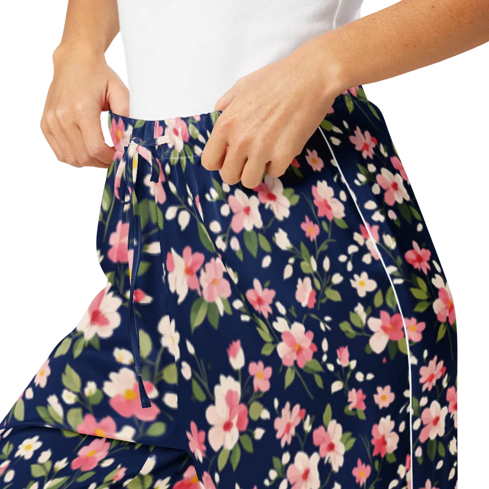 Midnight Blossom on Women's Pajama Pants — Product details