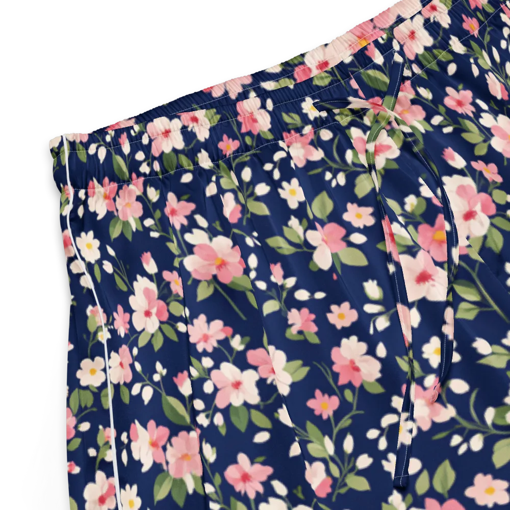 Midnight Blossom on Women's Pajama Shorts — Product details