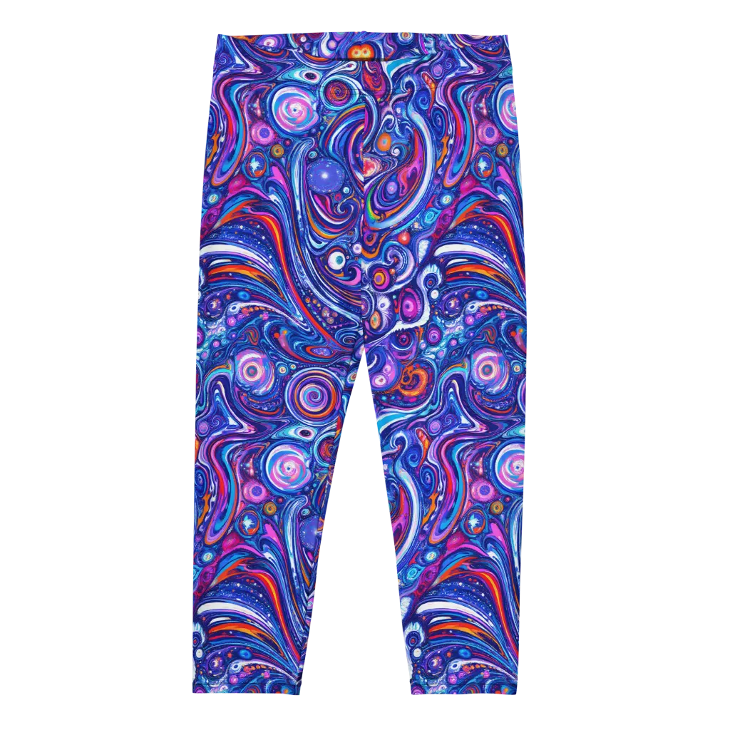 Cosmic Marbles on Capri Leggings — Front