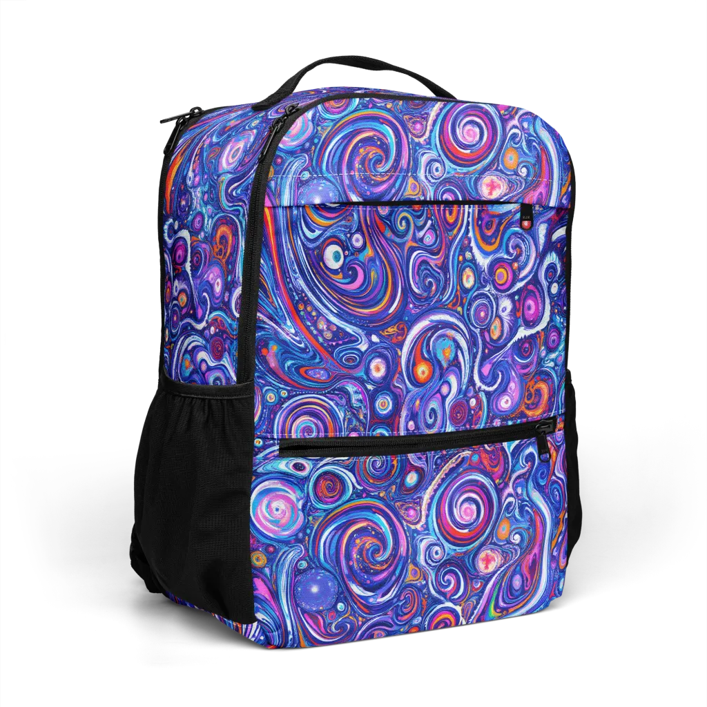 Cosmic Marbles on Utility Backpack — Right Front