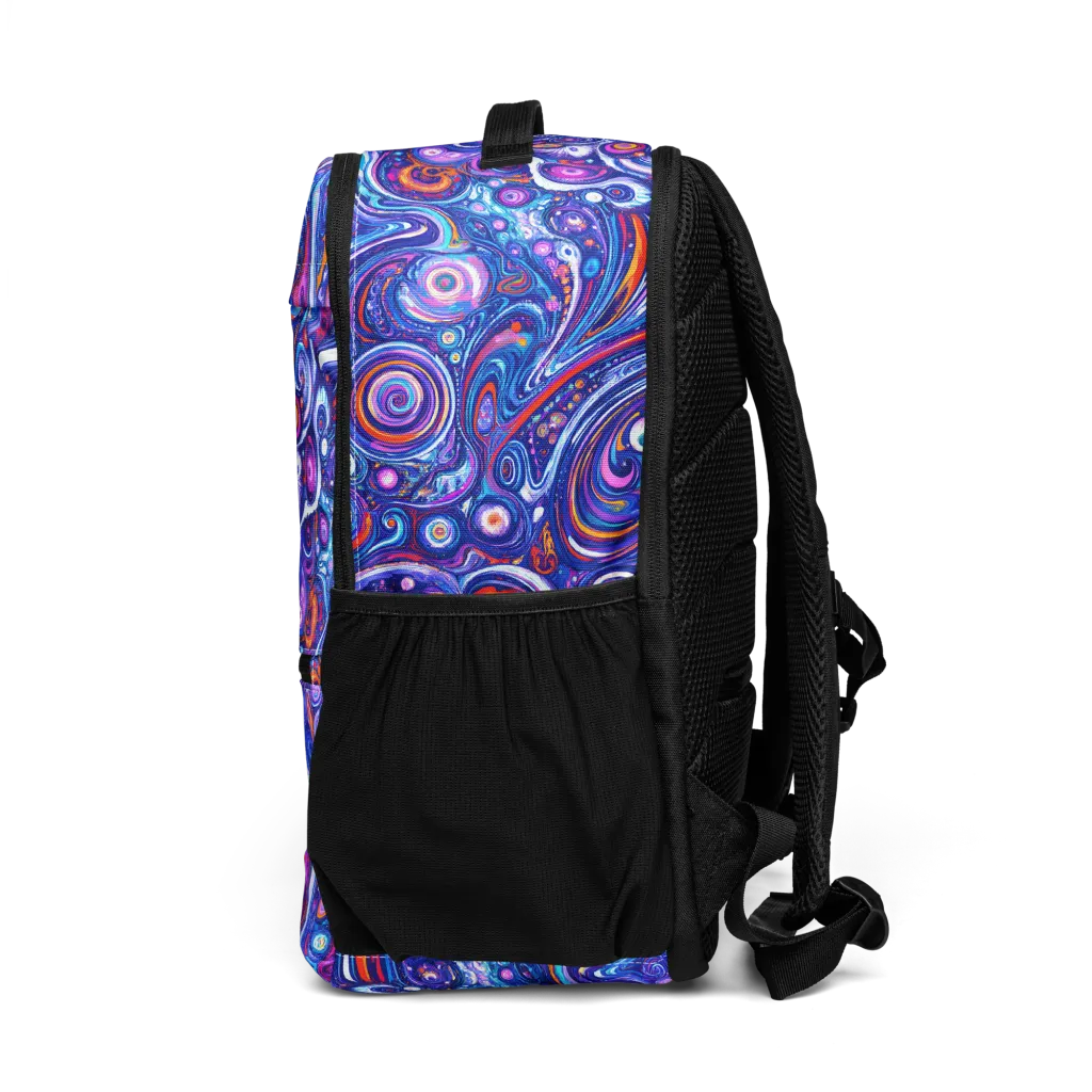 Cosmic Marbles on Utility Backpack — Left