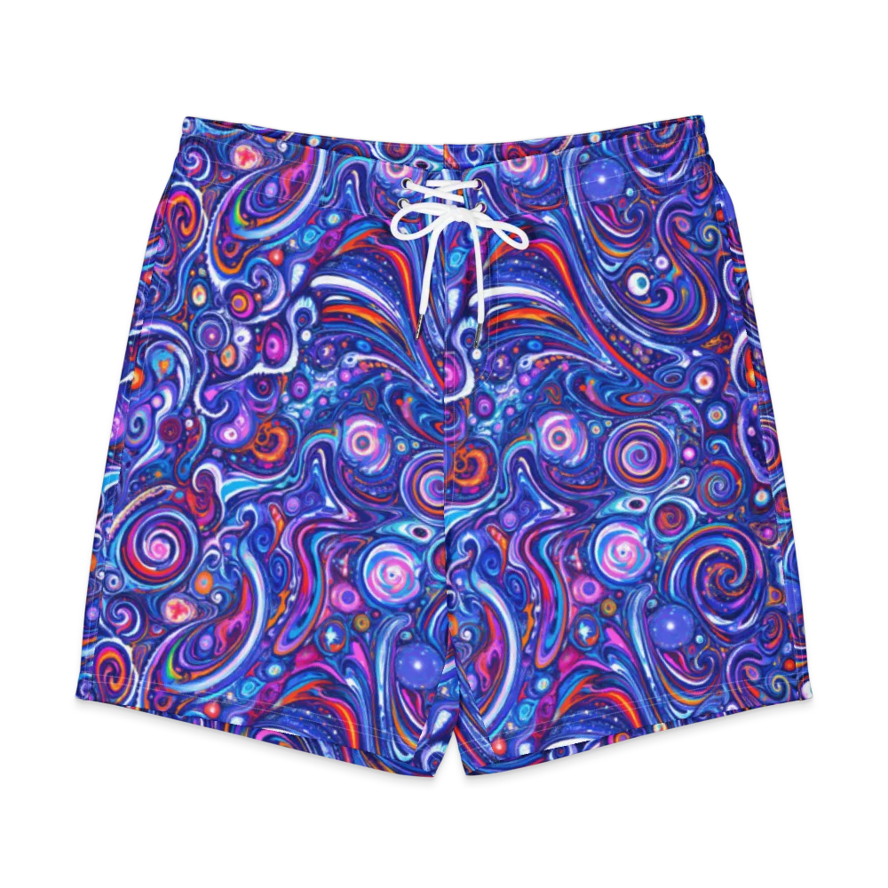 Cosmic Marbles on Men's Board Shorts — Front