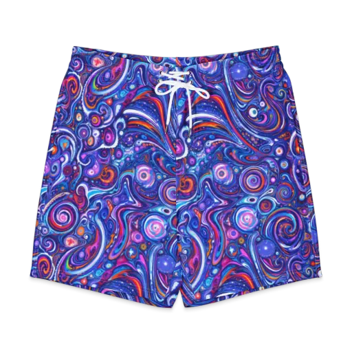 Cosmic Marbles on a Men's Board Shorts