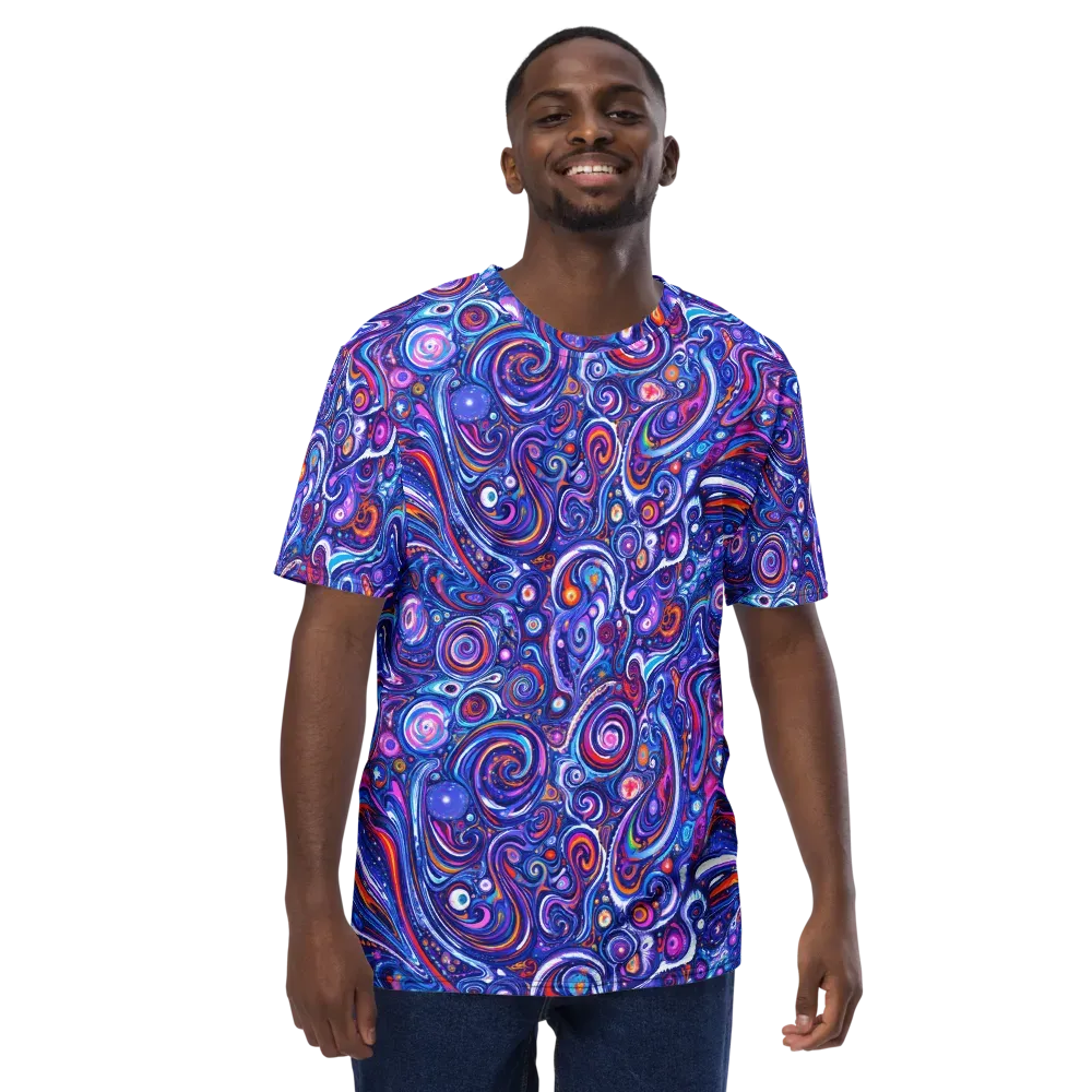 Cosmic Marbles on Men's Crew Neck T-Shirt — Front