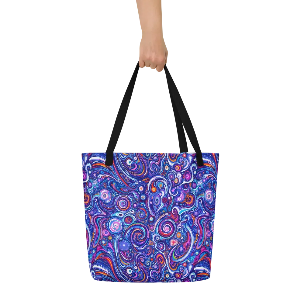 Cosmic Marbles on Large Tote Bag W/ Pocket — Front
