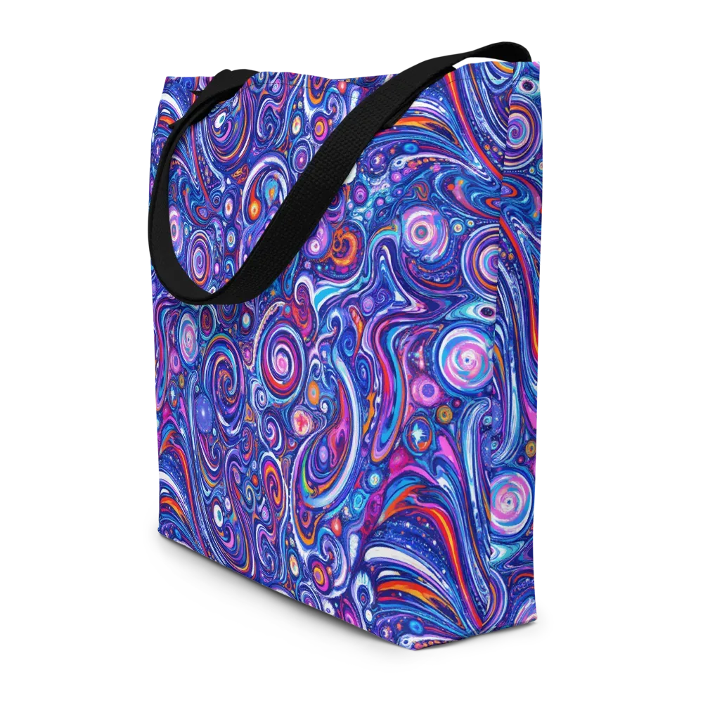 Cosmic Marbles on Large Tote Bag W/ Pocket — Front