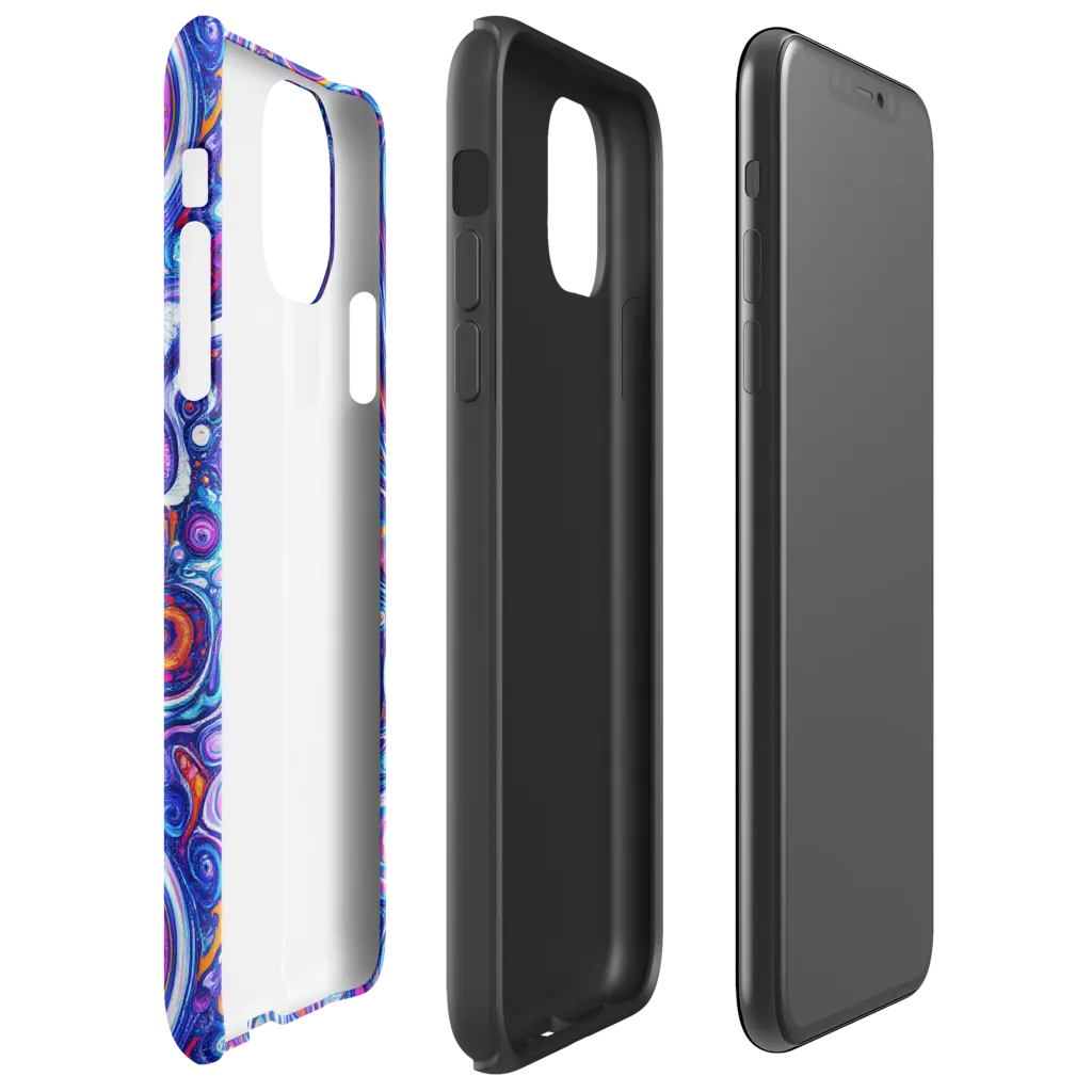 Cosmic Marbles on Tough Case for iPhone® — Right