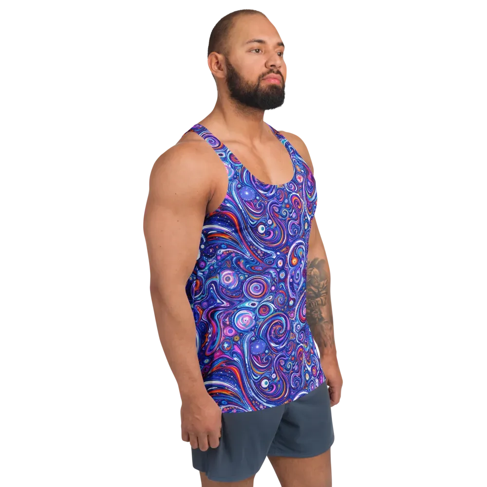 Cosmic Marbles on Men's Tank Top — Right Front