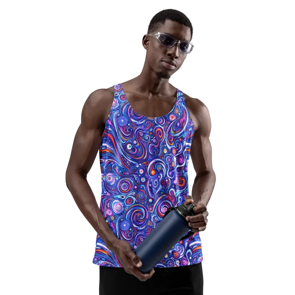 Cosmic Marbles on Men's Tank Top — Front