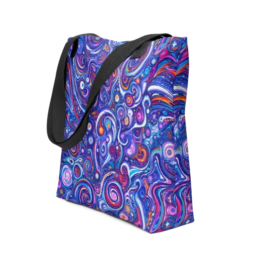 Cosmic Marbles on a Tote Bag