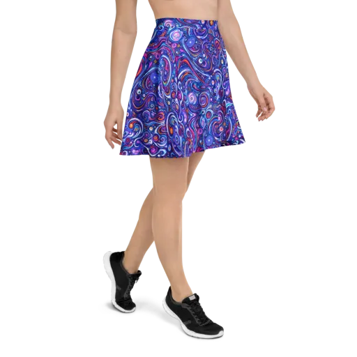 Cosmic Marbles on a Skater Skirt