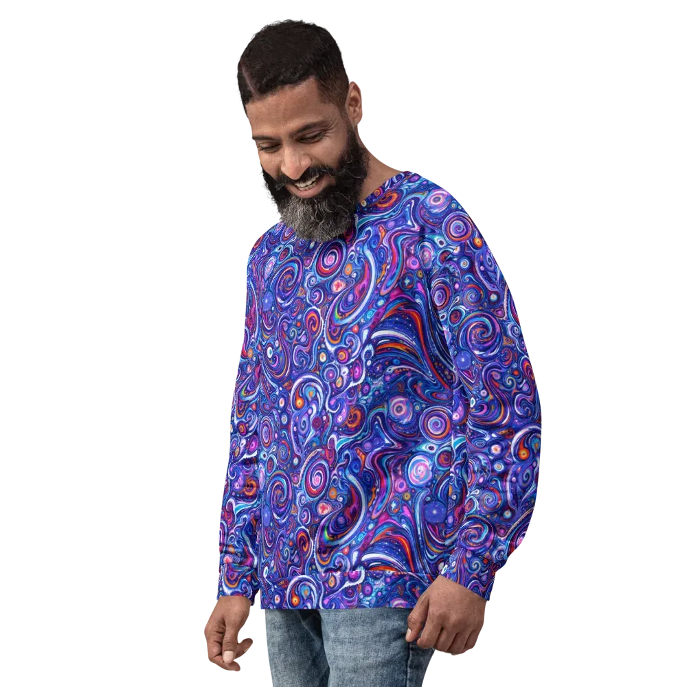 Cosmic Marbles on Sweatshirt — Left Front