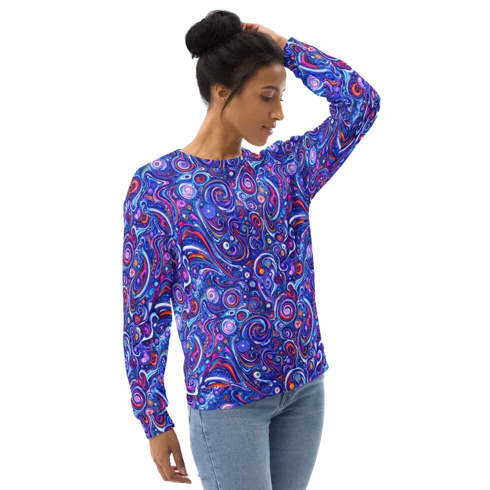 Cosmic Marbles on Sweatshirt — Right Front