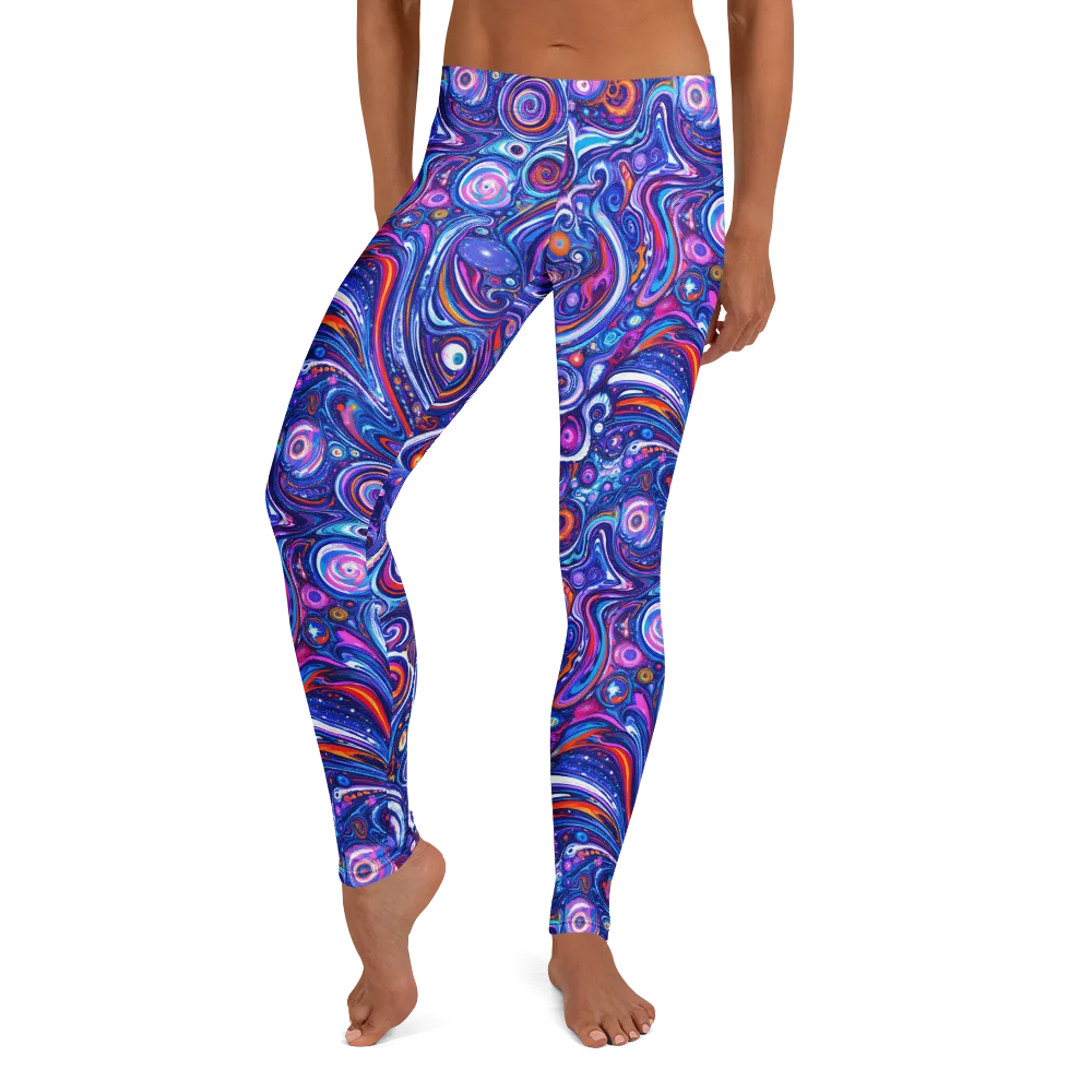 Cosmic Marbles on Leggings — Front