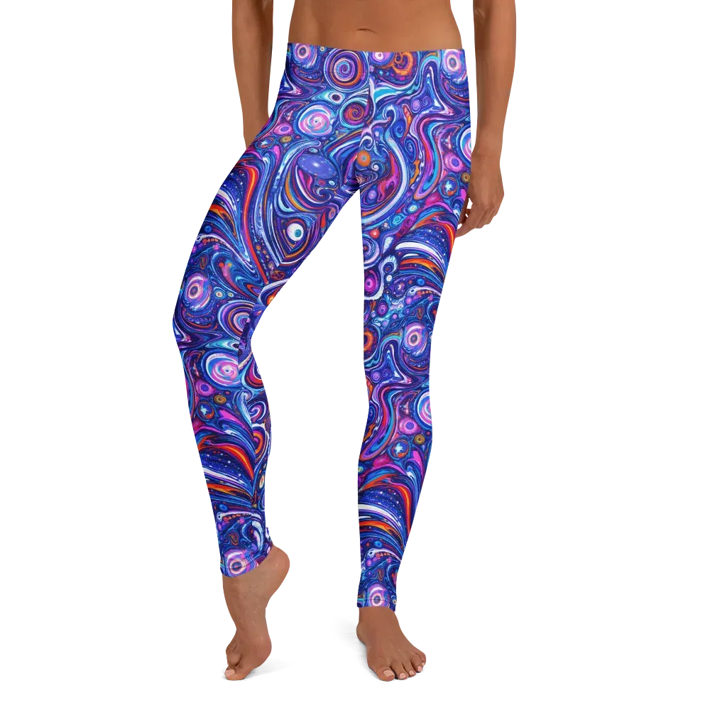 Cosmic Marbles on Leggings — Front