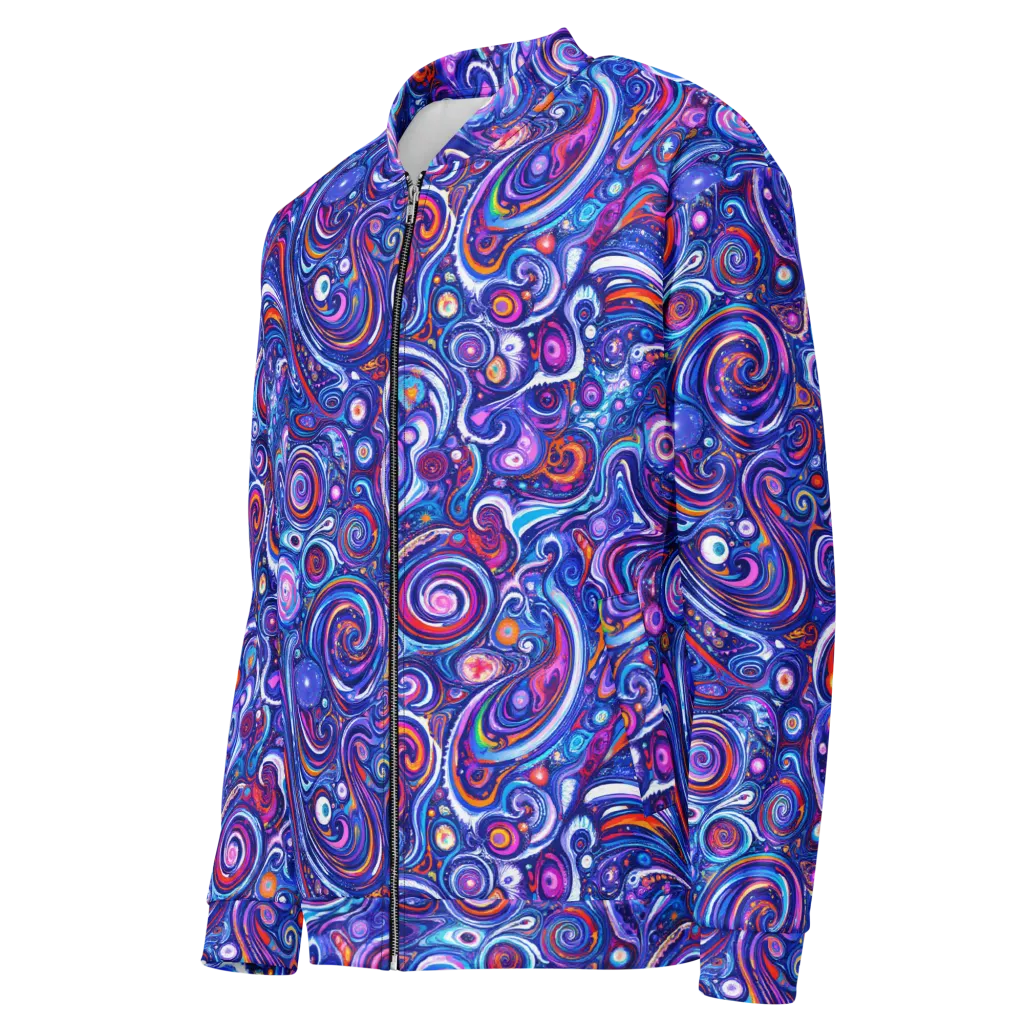 Cosmic Marbles on Bomber Jacket — Left Front
