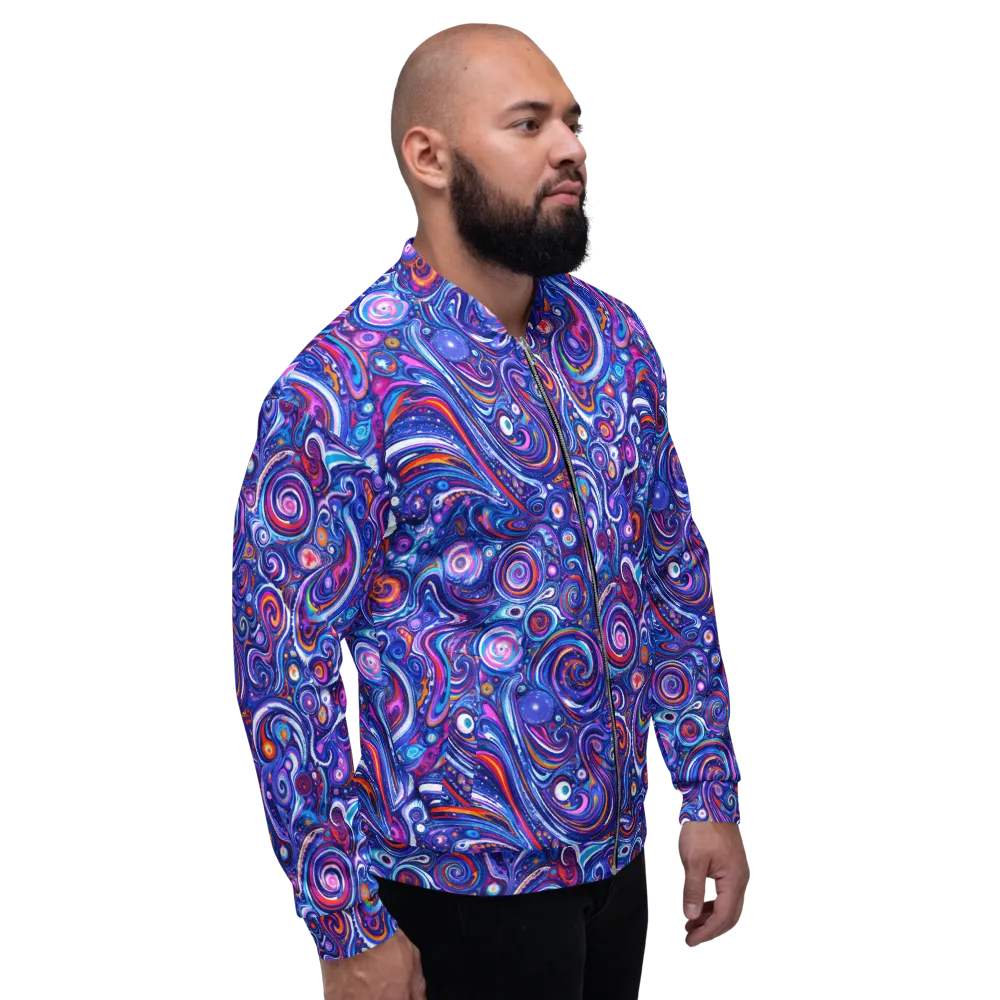Cosmic Marbles on Bomber Jacket — Right