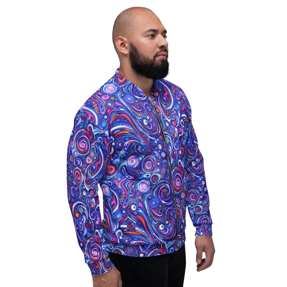 Cosmic Marbles on Bomber Jacket — Right