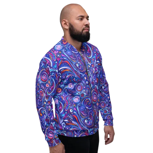 Cosmic Marbles on a Bomber Jacket