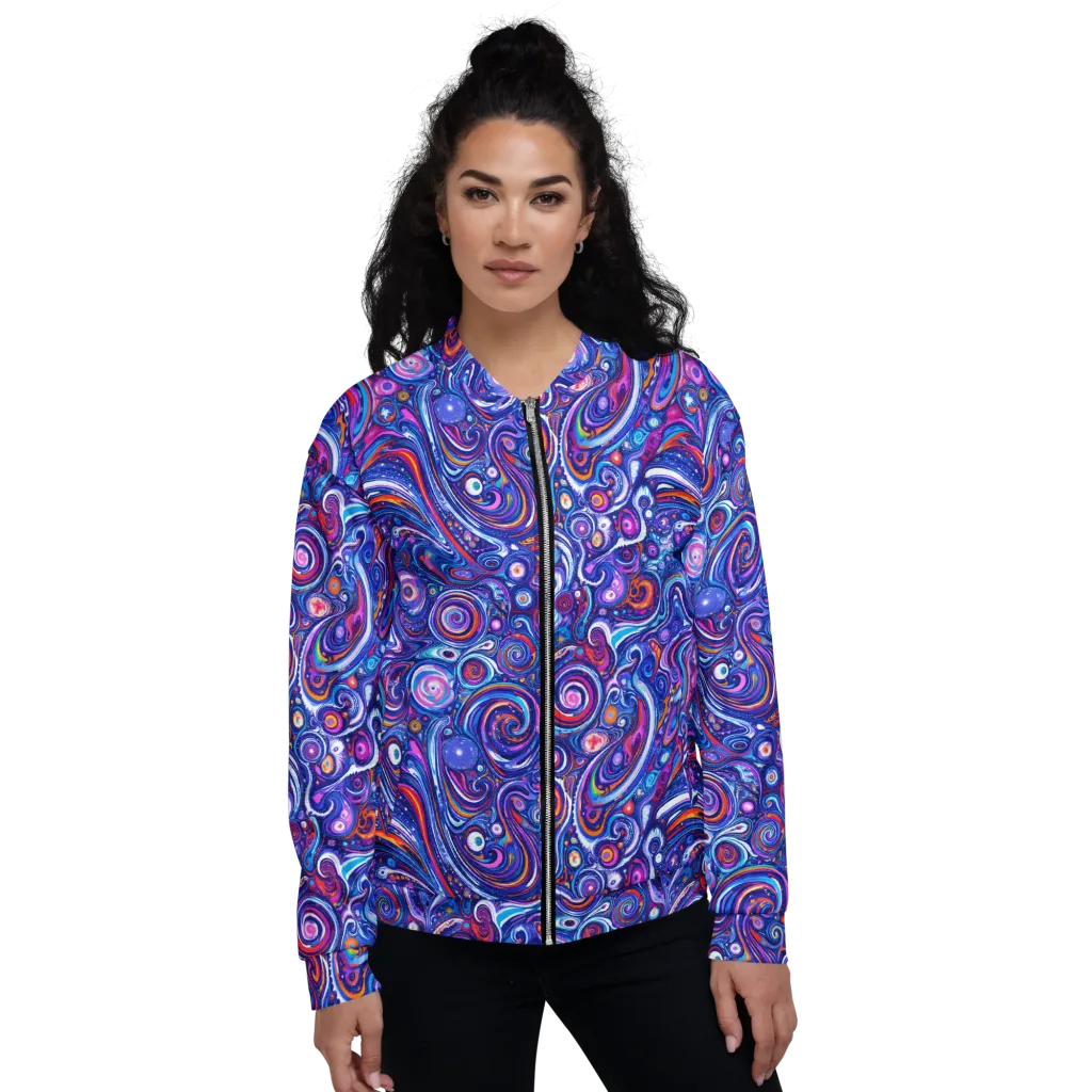 Cosmic Marbles on Bomber Jacket — Front