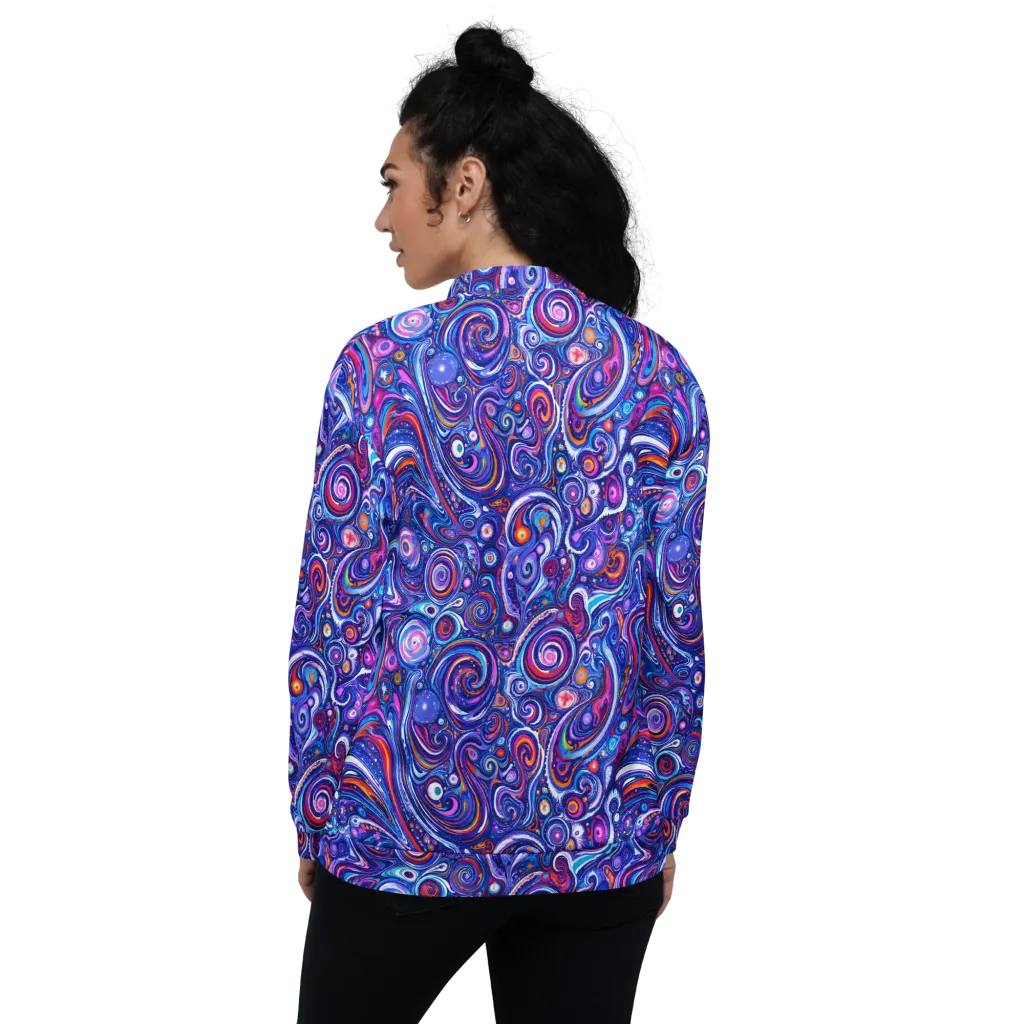 Cosmic Marbles on Bomber Jacket — Back