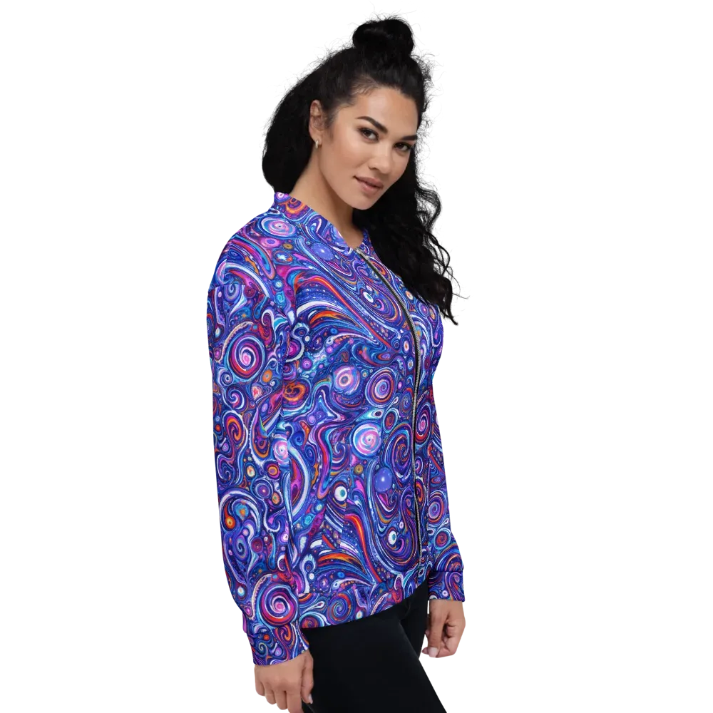 Cosmic Marbles on Bomber Jacket — Right