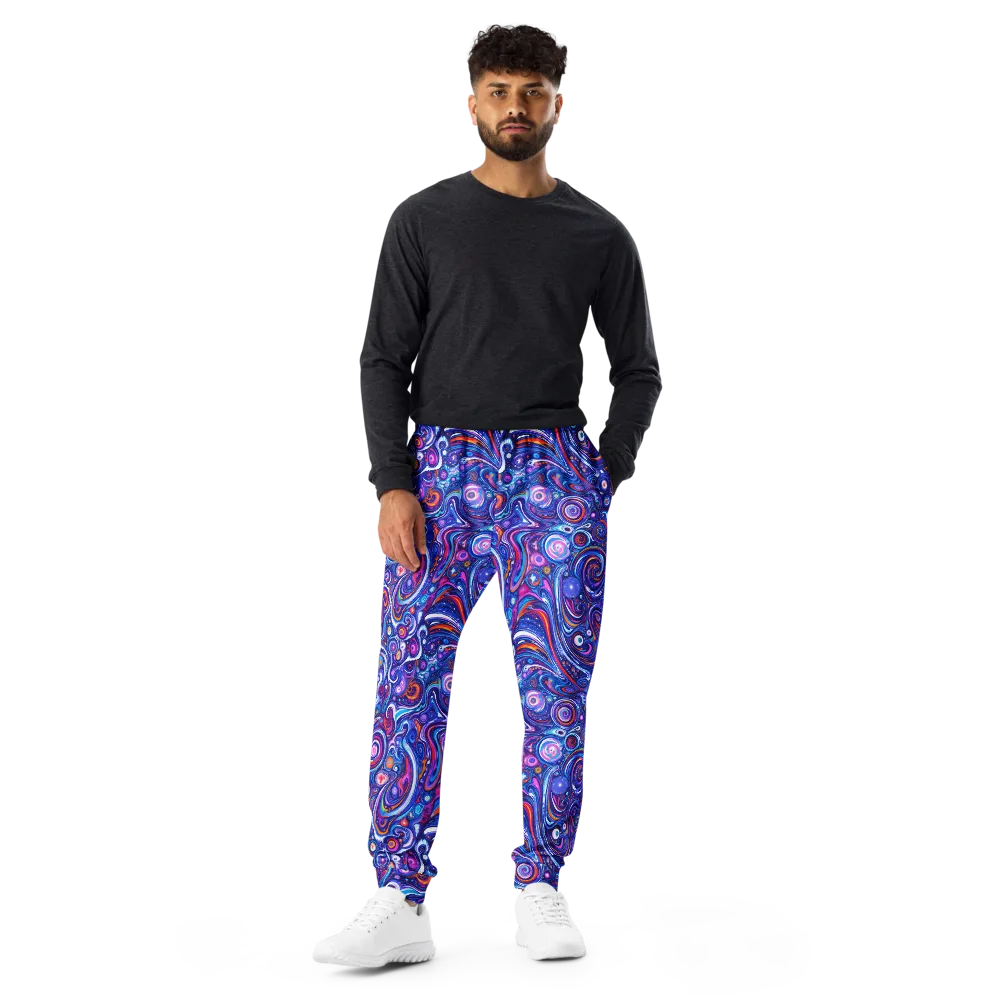 Cosmic Marbles on Men's Joggers — Front