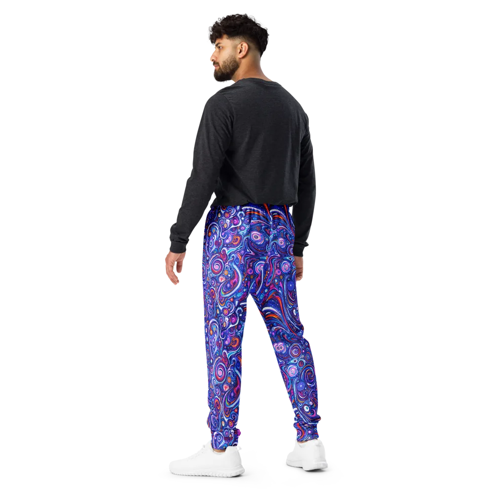 Cosmic Marbles on Men's Joggers — Back