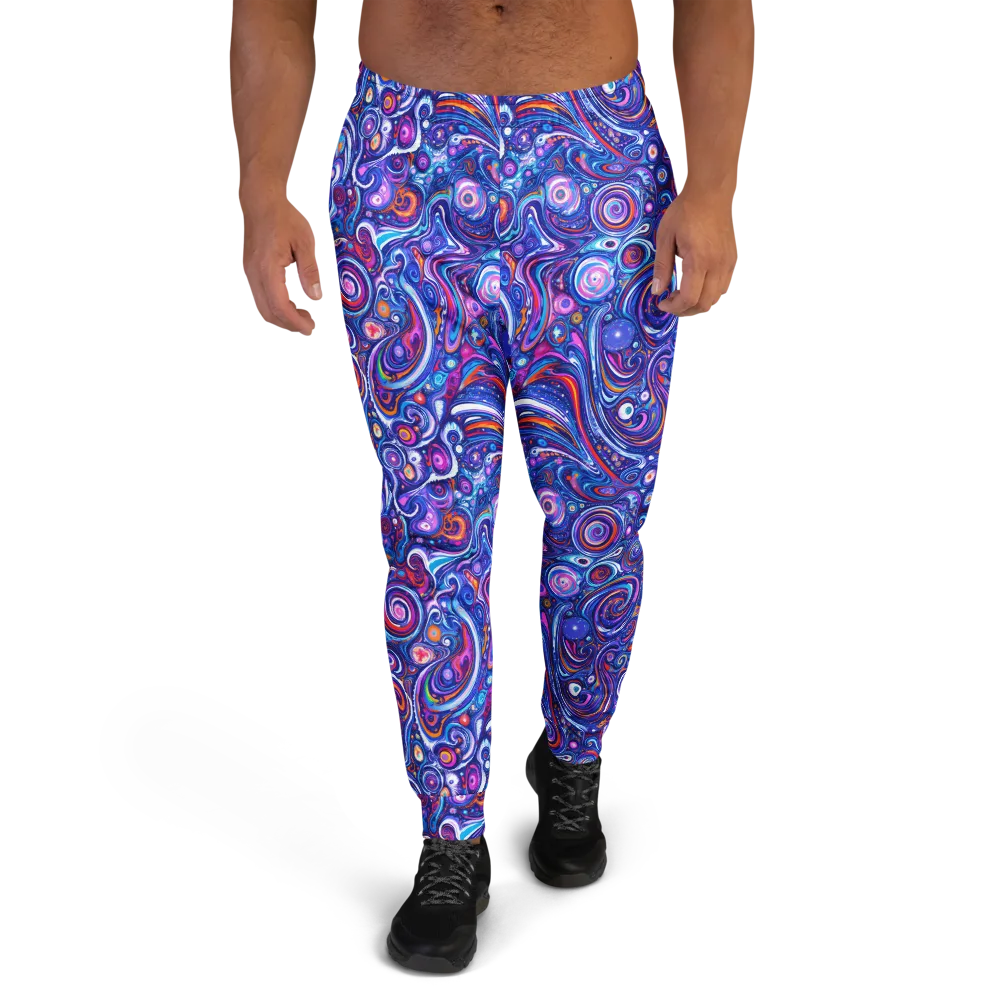Cosmic Marbles on Men's Joggers — Front