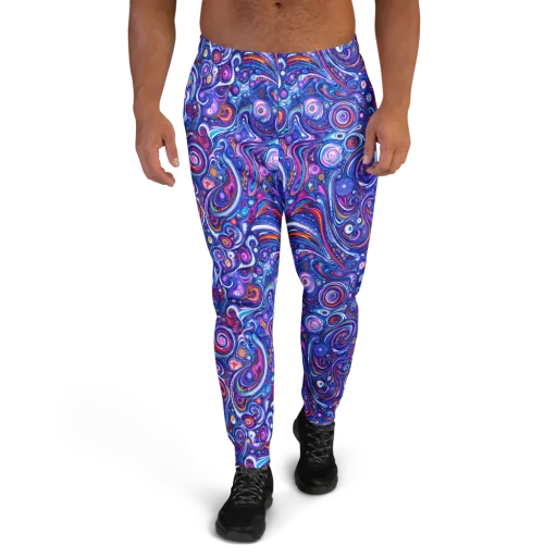 Cosmic Marbles on a Men's Joggers