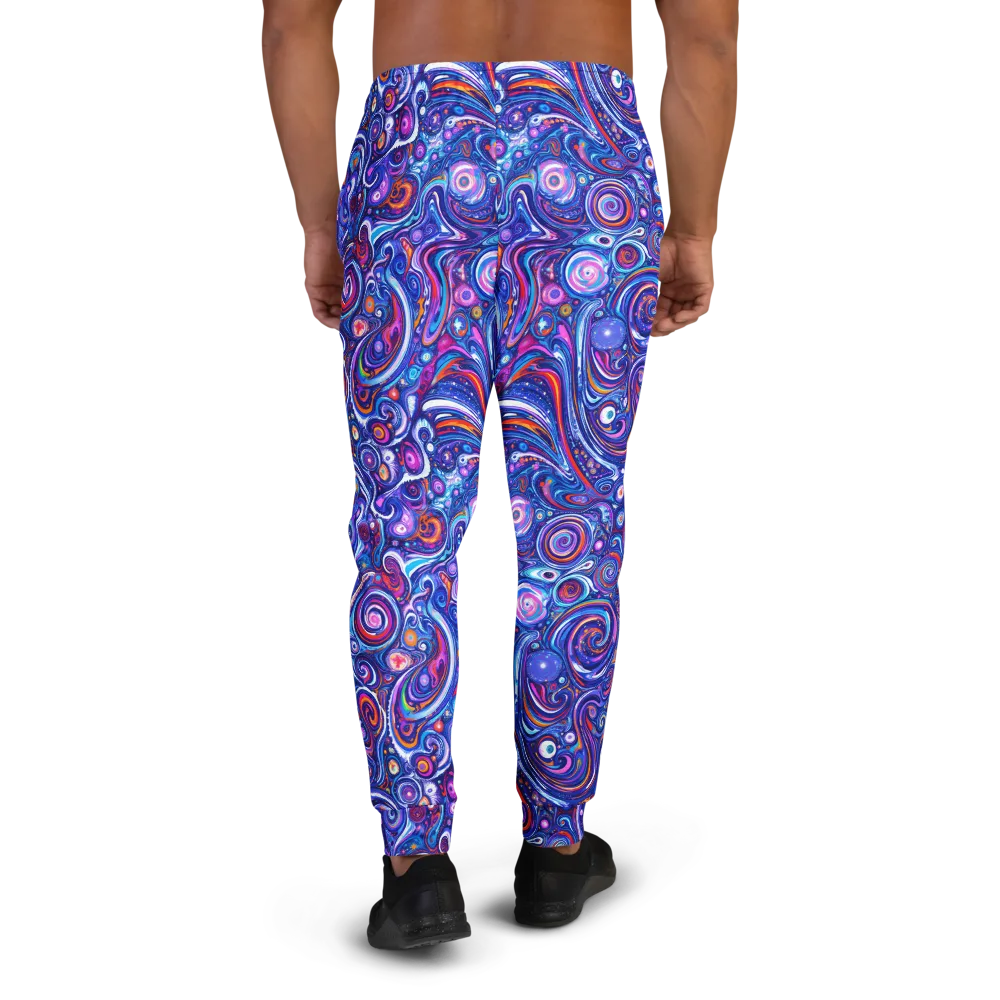 Cosmic Marbles on Men's Joggers — Back