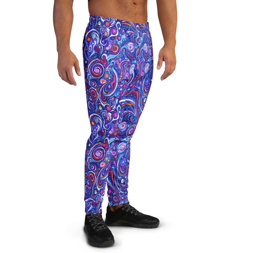 Cosmic Marbles on Men's Joggers — Right