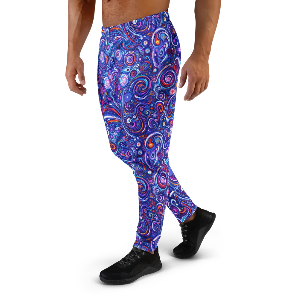 Cosmic Marbles on Men's Joggers — Left
