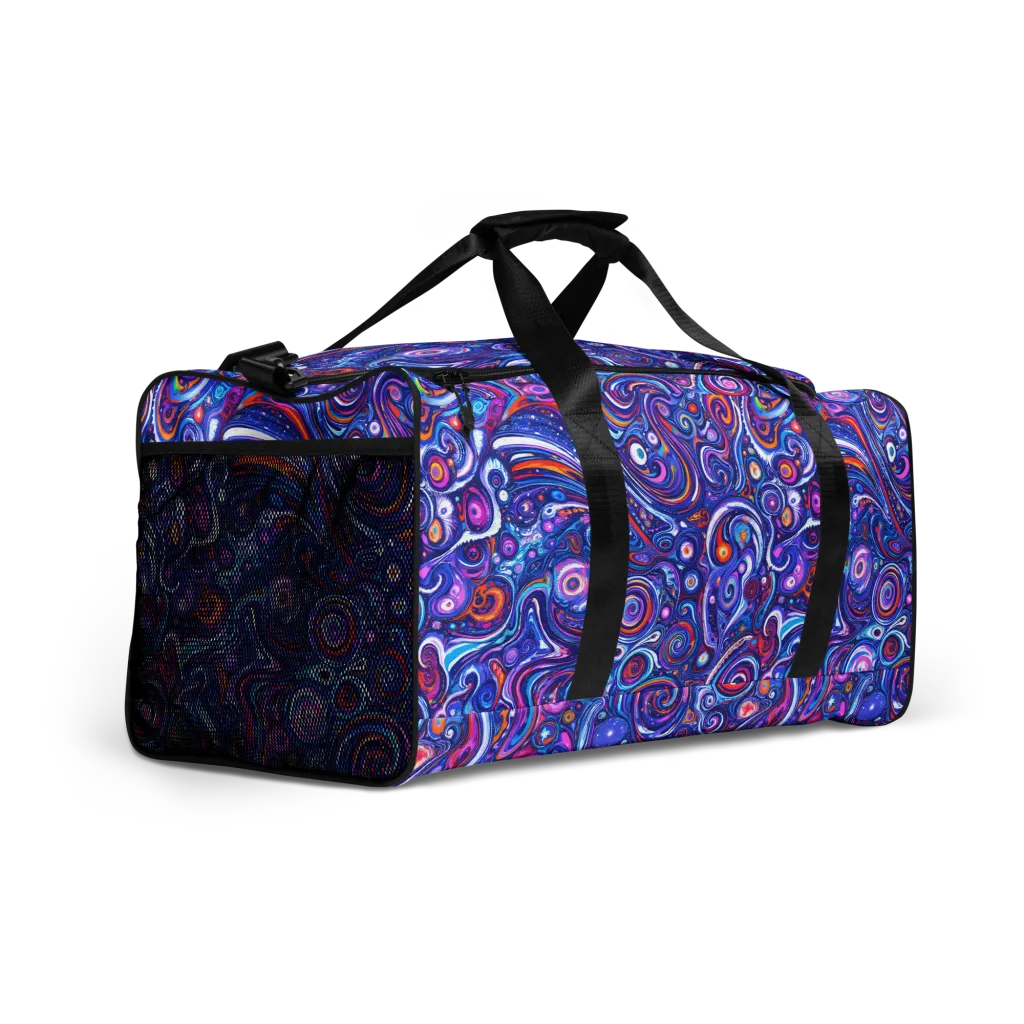 Cosmic Marbles on Duffle Bag — Right Front