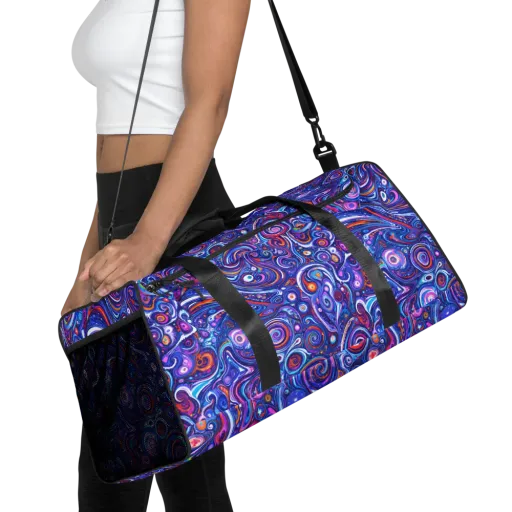 Cosmic Marbles on a Duffle Bag