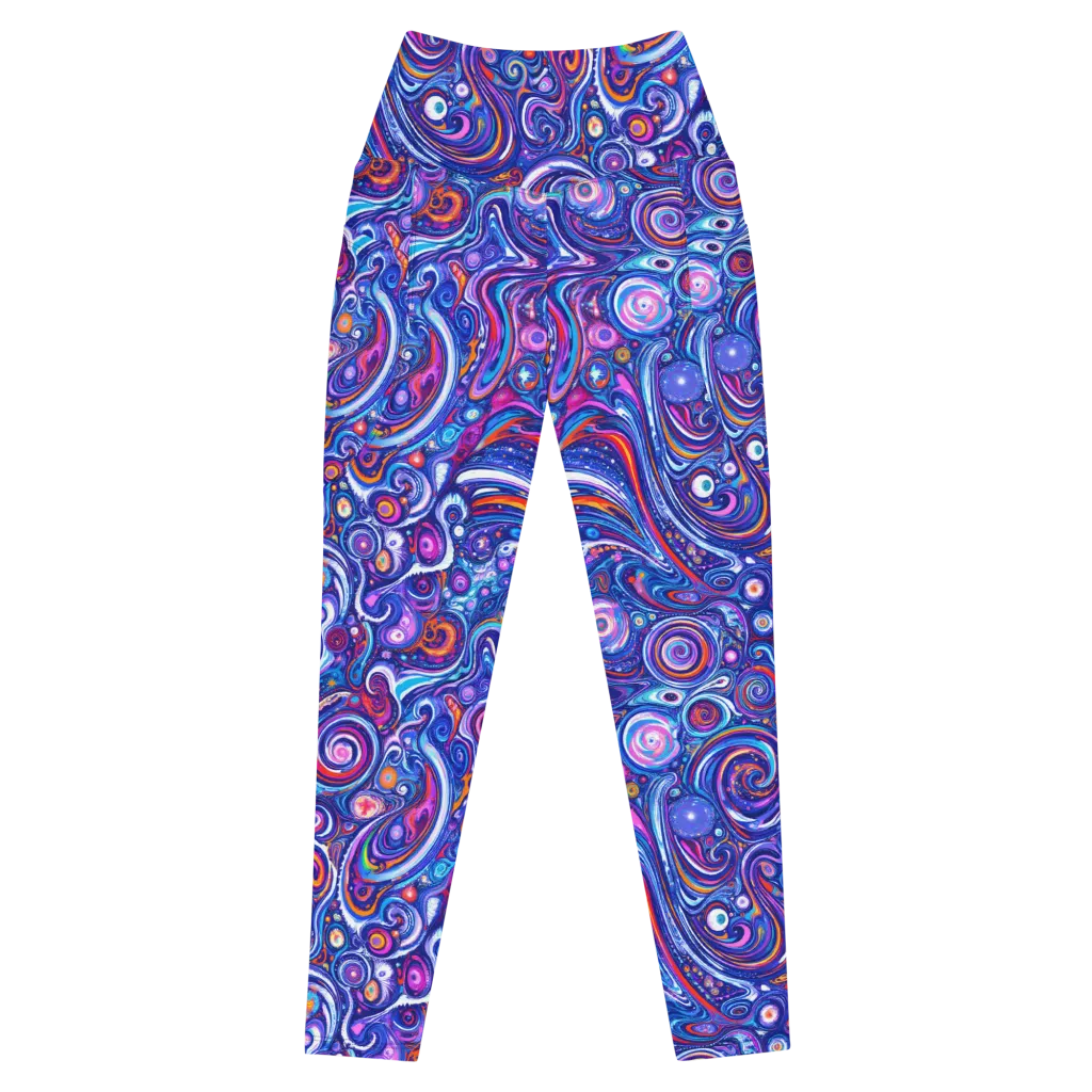 Cosmic Marbles on Leggings with Pockets — Front