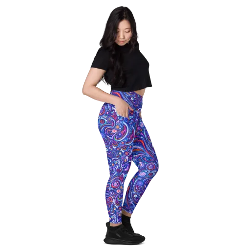 Cosmic Marbles on a Leggings with Pockets