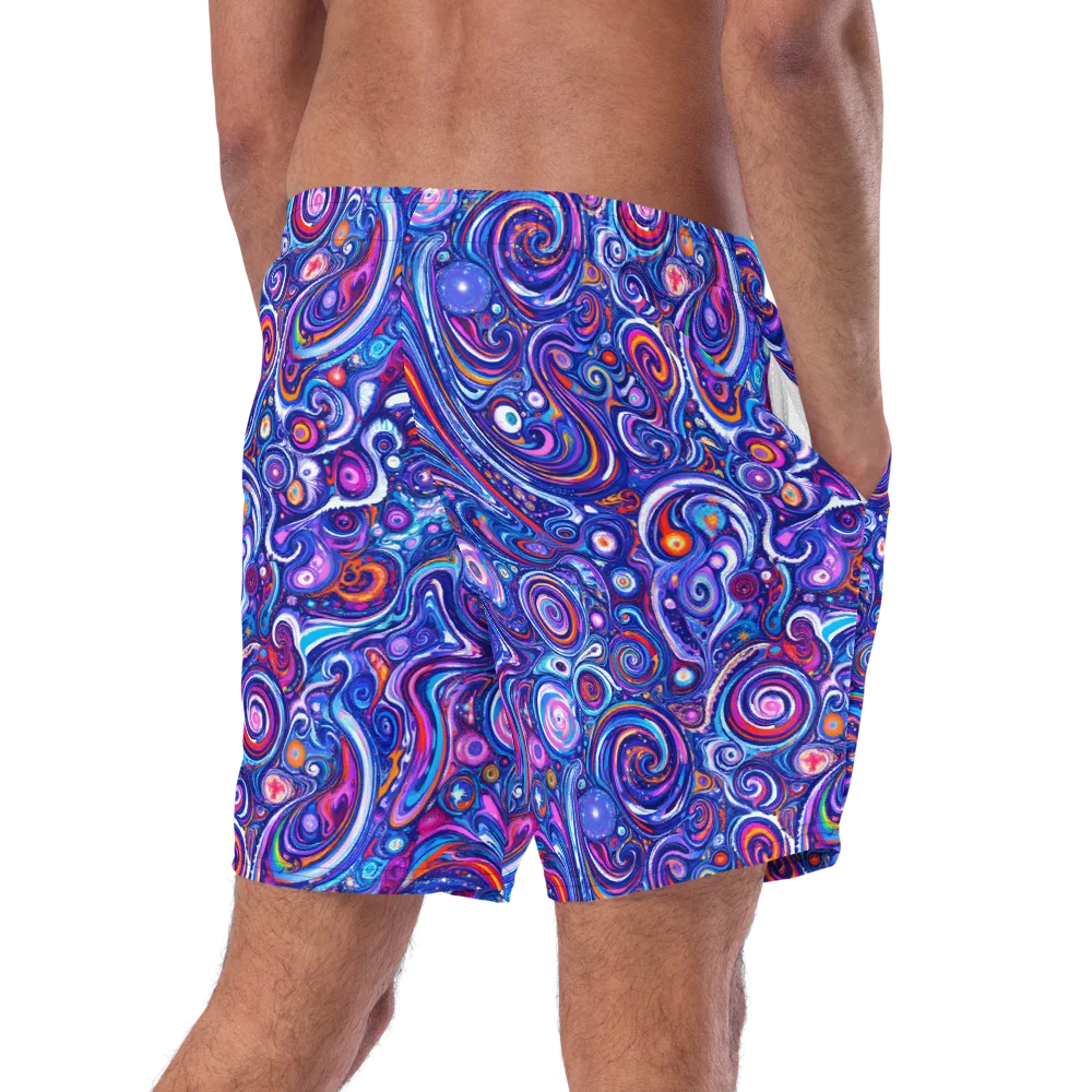 Cosmic Marbles on Swim Trunks — Right Back