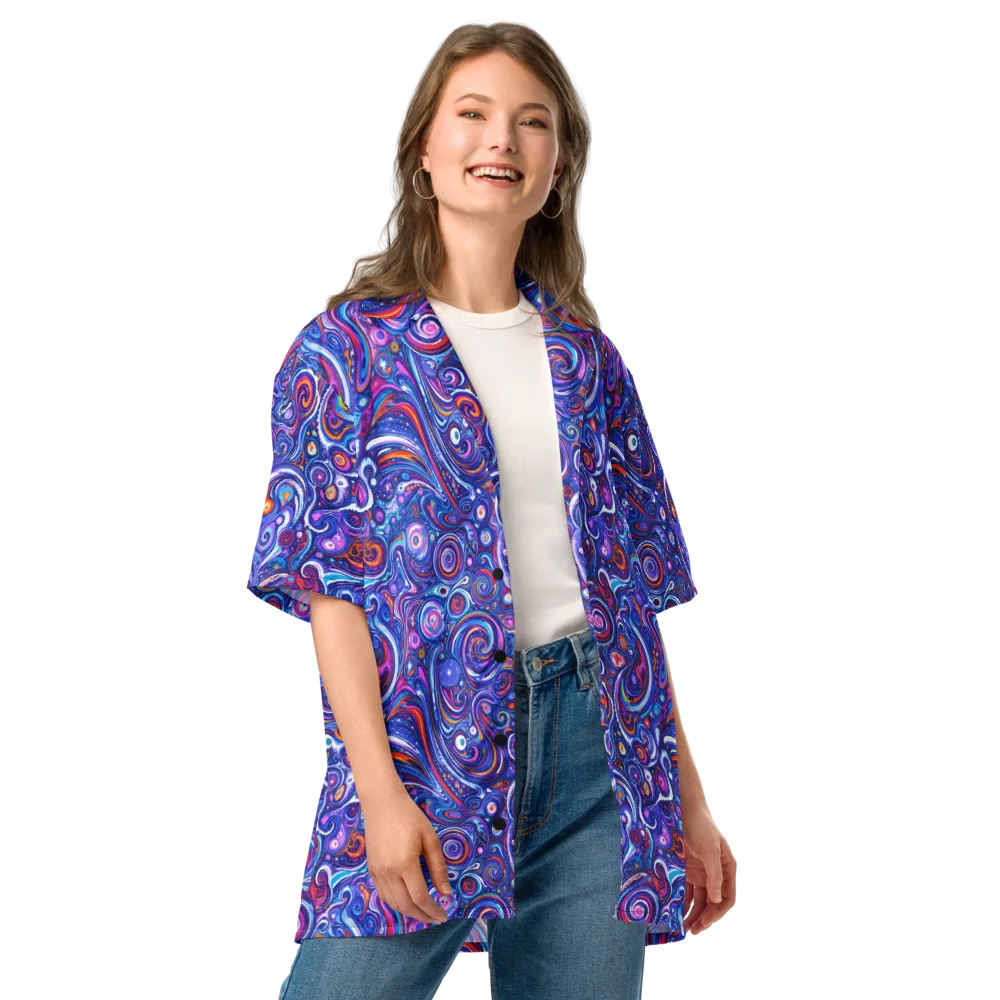 Cosmic Marbles on Button Shirt — Front