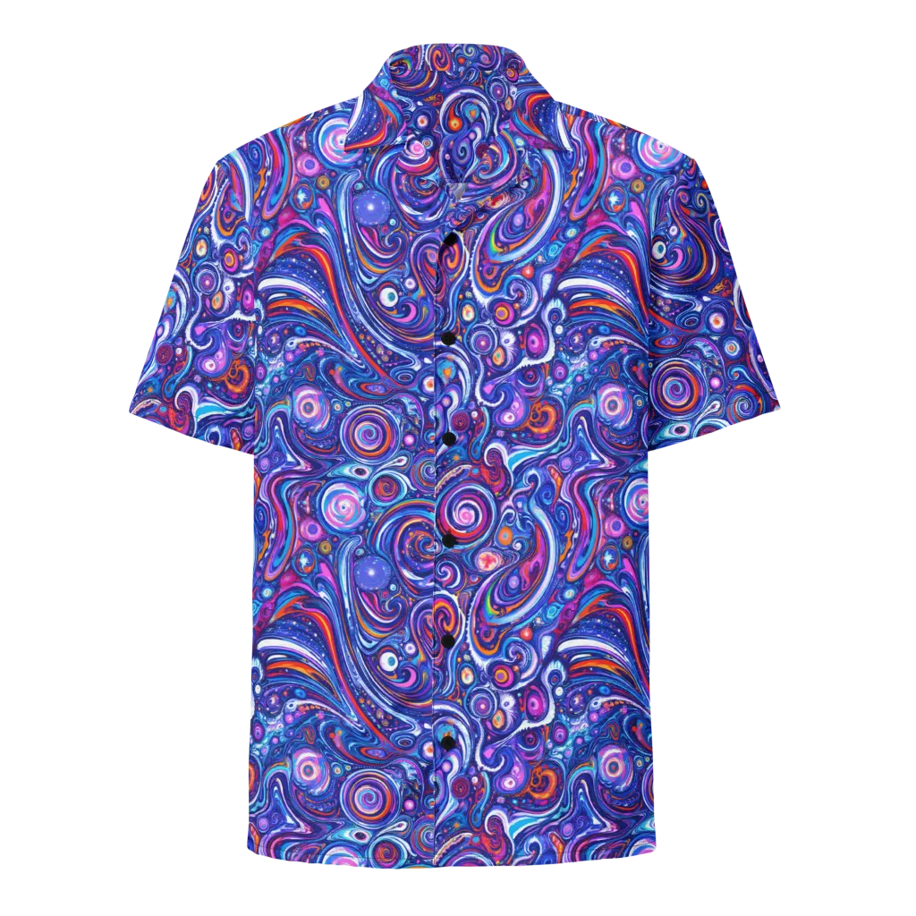 Cosmic Marbles on Button Shirt — Front