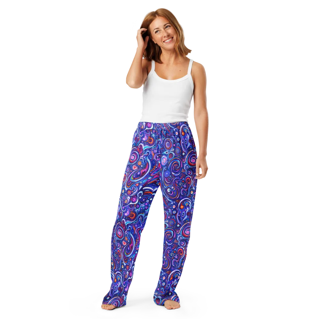 Cosmic Marbles on Women's Pajama Pants — Front
