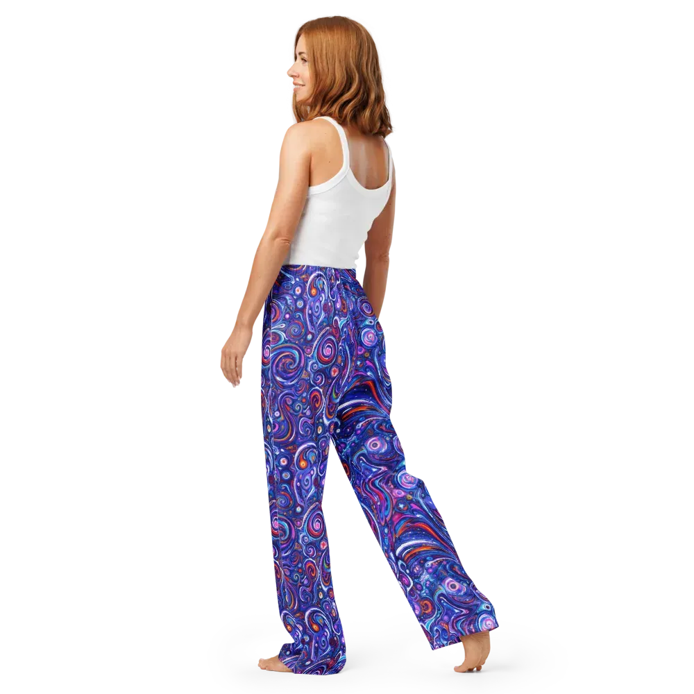Cosmic Marbles on Women's Pajama Pants — Back