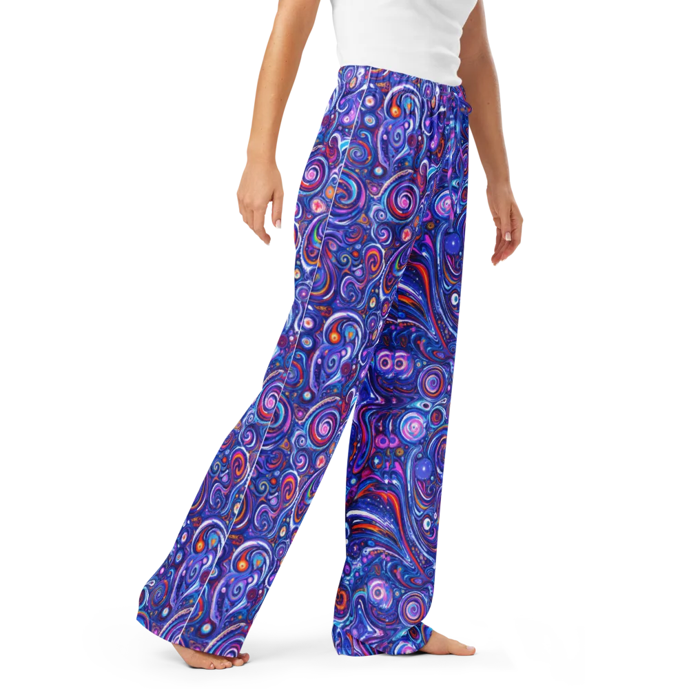 Cosmic Marbles on Women's Pajama Pants — Right Front