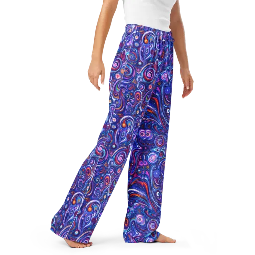Cosmic Marbles on a Women's Pajama Pants